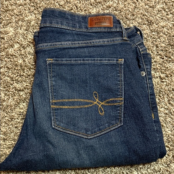 Levi's Blue Flare Wide Leg Jeans - Picture 13 of 13